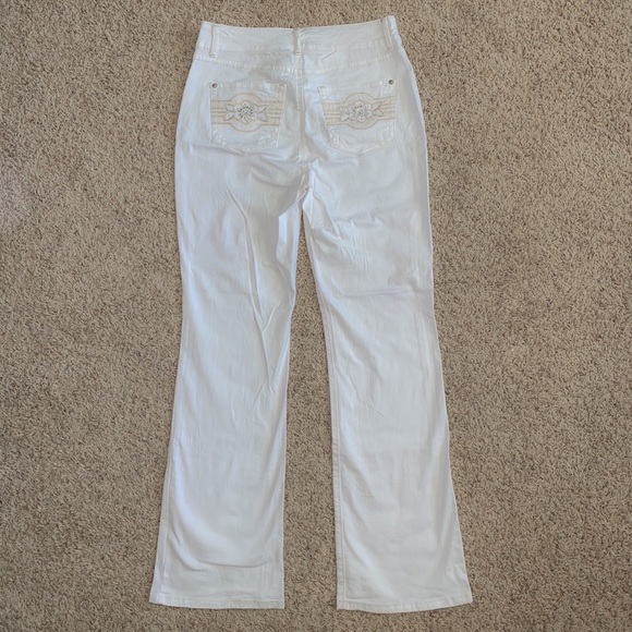 White Denim Jeans Size 8 - Picture 3 of 8